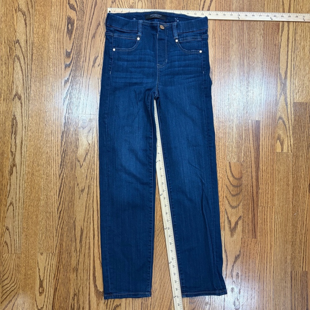 Liverpool "The Slim" Dark Blue Denim Jeans (6/28) - Picture 6 of 11